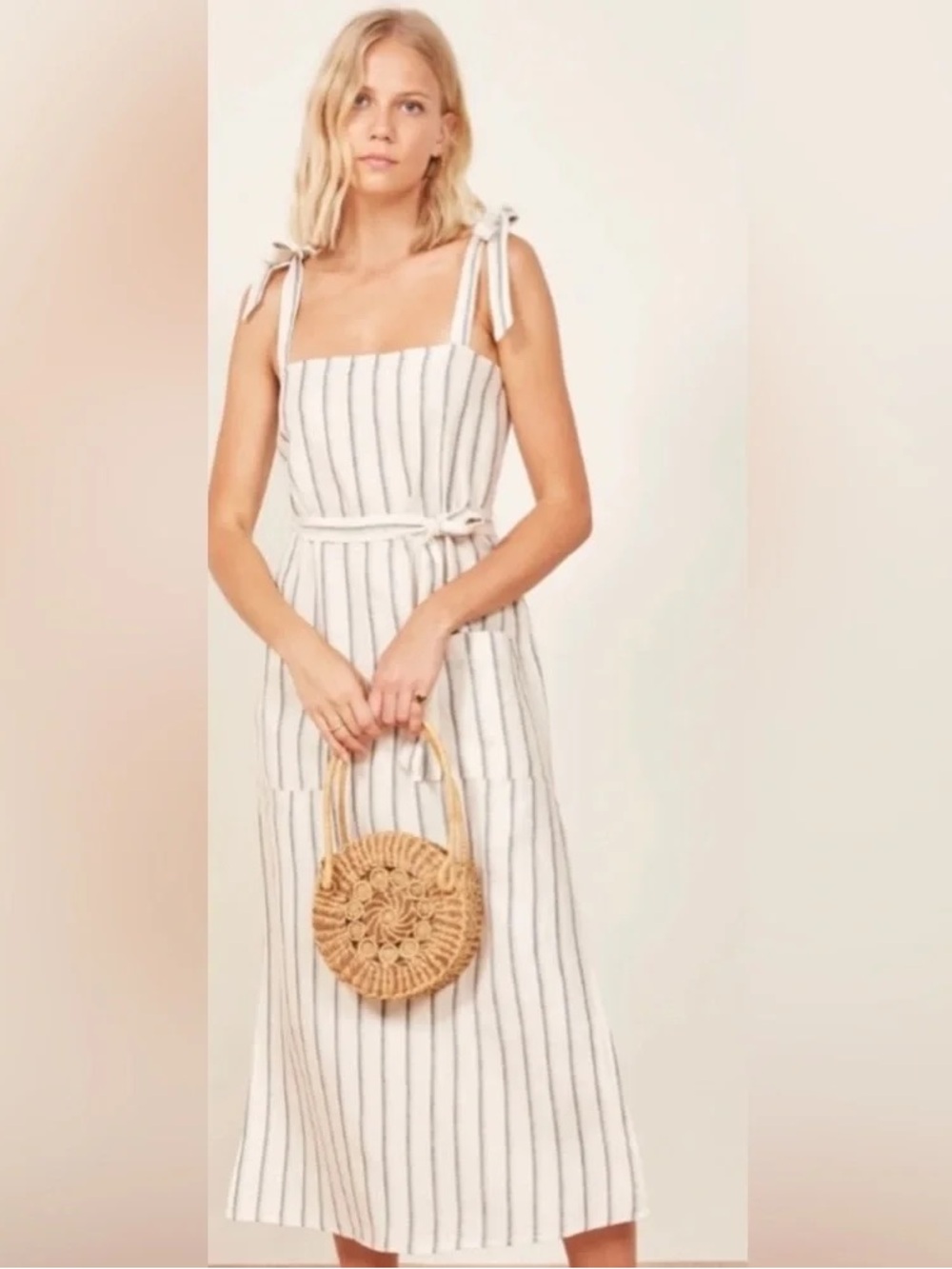 Reformation Elliot Linen Dress